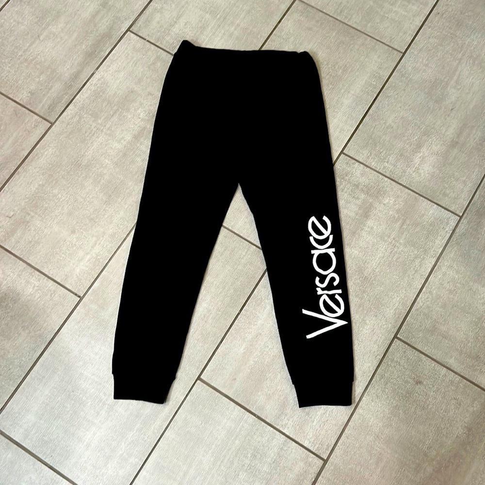 Versace black Boys size 10 sweat pants